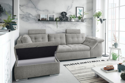 Oman 2 von ED-Lifestyle - Ecksofa Variante links grey