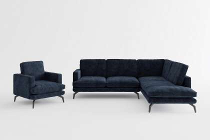 Bali von Primavera Furniture - Polsterecke rechts dunkelblau