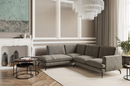 Bali von Primavera Furniture - Ecksofa links mausgrau