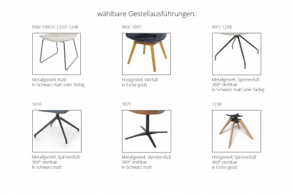 MR 4010 von Musterring - Polsterstuhl mit Cordbezug