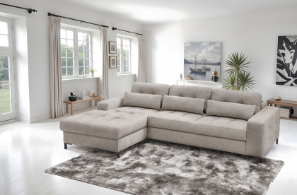 Bonito von Exxpo - Ecksofa links hellbraun