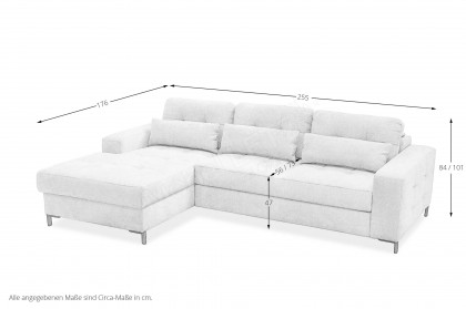 Bonito von Exxpo - Ecksofa links hellbraun