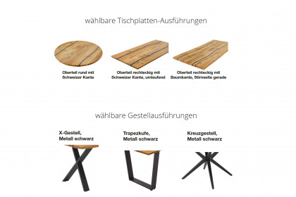 Epoxy von Niehoff Sitzmöbel - Esstisch mit schwarzem Gestell