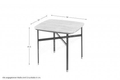 SM 240 von Skovby Møbelfabrik - Couchtisch Eiche weiß geölt/ Stahl schwarz