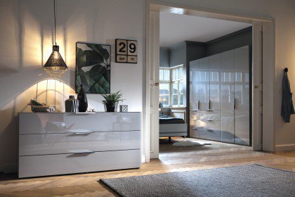 concept me von Nolte Möbel - Schubkasten-Kommode Glas seidengrau
