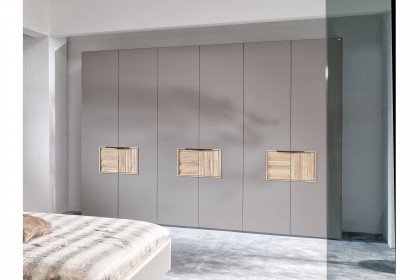 V/lacera sleeping von Voglauer - Kleiderschrank Lack cubanitgrau - Wildeiche
