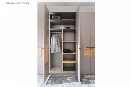 V/lacera sleeping von Voglauer - Kleiderschrank Lack cubanitgrau - Wildeiche