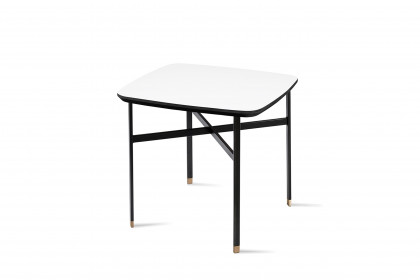 SM 240 von Skovby Møbelfabrik - Couchtisch HPL weiß/ Stahl schwarz
