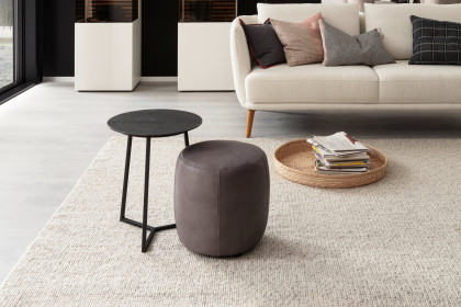 Connect-living von SCHÖNER WOHNEN - Couchtisch Keramik basalto/ Metall anthrazit