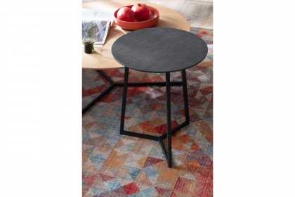 Connect-living von SCHÖNER WOHNEN - Couchtisch S410 Keramik basalto/ Metall anthrazit