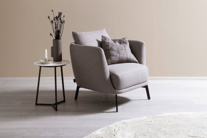 Connect-living von SCHÖNER WOHNEN - Couchtisch S410 Keramik carrara/ Metall anthrazit