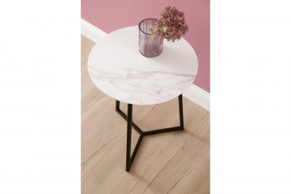 Connect-living von SCHÖNER WOHNEN - Couchtisch S410 Keramik carrara/ Metall anthrazit