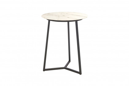Connect-living von SCHÖNER WOHNEN - Couchtisch S410 Keramik carrara/ Metall anthrazit