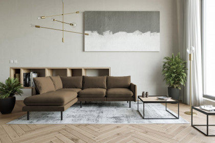 Samos von Primavera Furniture - Eckgarnitur links taupe
