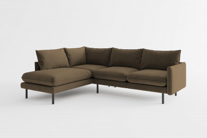 Samos von Primavera Furniture - Eckgarnitur links taupe