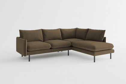 Samos von Primavera Furniture - Eckgarnitur rechts taupe
