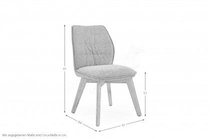 Gent von Niehoff Sitzmöbel - Esszimmerstuhl in Taupe