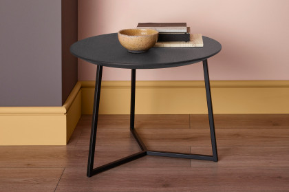 Connect-living von SCHÖNER WOHNEN - Couchtisch Keramik basalto/ Metall anthrazit