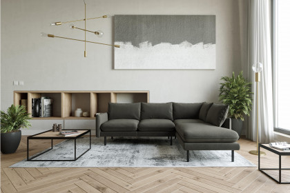Samos von Primavera Furniture - Eckgarnitur Variante rechts dark-grey