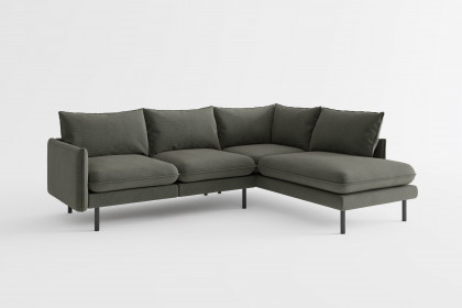 Samos von Primavera Furniture - Eckgarnitur Variante rechts dark-grey
