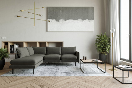 Samos von Primavera Furniture - Eckgarnitur Variante links dark-grey