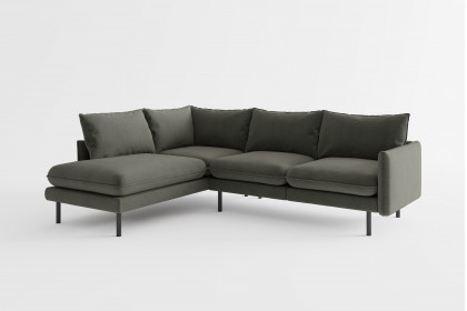 Samos von Primavera Furniture - Eckgarnitur Variante links dark-grey