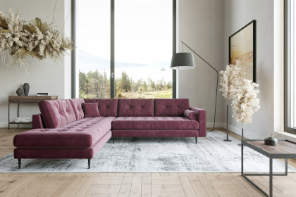 Scott von Primavera Furniture - Polstersofa links winered