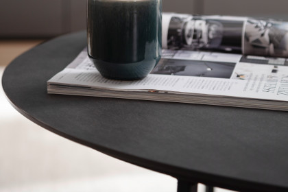 Connect-living von SCHÖNER WOHNEN - Couchtisch S412 Keramik basalto/ Metall anthrazit