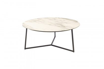 Connect-living von SCHÖNER WOHNEN - Couchtisch S412 Keramik carrara/ Metall anthrazit