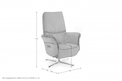 Naxos von PM Oelsa - TV-Sessel graphite