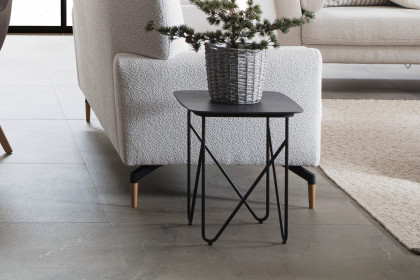 Solo-living von SCHÖNER WOHNEN - Couchtisch S420 Keramik basalto/ Metall anthrazit