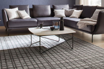 Solo-living von SCHÖNER WOHNEN - Couchtisch S422 Keramik cararra/ Metall anthrazit