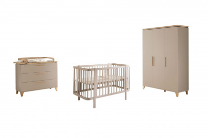 Hilda/ Peppini von BEGABINO - Babyzimmer-Set kaschmir - Mauvella Oak