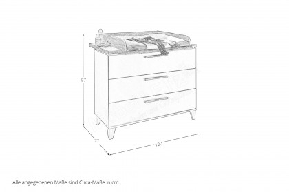 Hilda/ Peppini von BEGABINO - Babyzimmer-Set kaschmir - Mauvella Oak