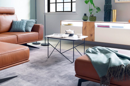 Solo-living von SCHÖNER WOHNEN - Couchtisch S421 Keramik beton/ Metall anthrazit