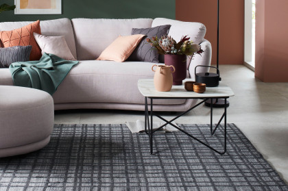 Solo-living von SCHÖNER WOHNEN - Couchtisch S421 Keramik carrara/ Metall anthrazit