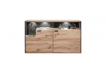 Andra-living von SCHÖNER WOHNEN - Hängevitrine Eiche rustico/ anthrazit