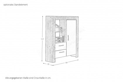 Bill von Mäusbacher - Babyzimmer-Set Viking Oak - taupe: Schrank, Bett, Wiko
