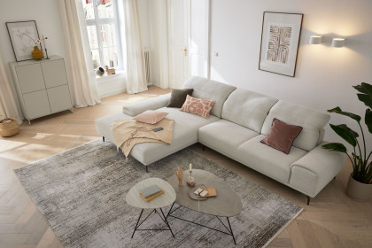 MR 2490 von Musterring - Ecksofa Ausführung links ivory