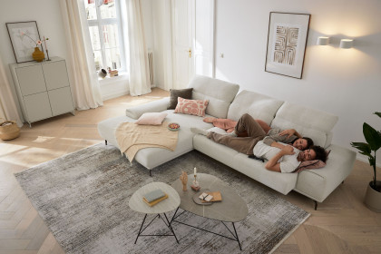 MR 2490 von Musterring - Ecksofa Ausführung links ivory