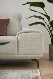 MR 2490 von Musterring - Ecksofa Ausführung links ivory