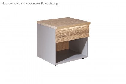 V/lacera sleeping von Voglauer - Nachtschrank cubanitgrau - Eiche