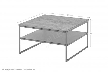 Mineral von A Better Place - Couchtisch Eiche, massiv