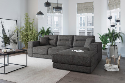 Verona von Primavera Furniture - Polstersofa rechts graubraun