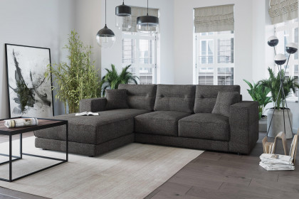 Verona von Primavera Furniture - Polstersofa links graubraun