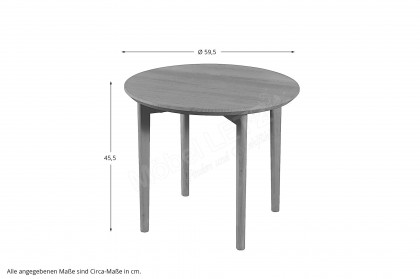 SM 241 von Skovby Møbelfabrik - Couchtisch Ø ca. 59,5 cm