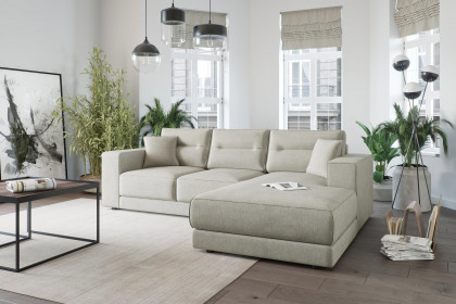 Verona von Primavera Furniture - Eckgarnitur rechts hellbeige
