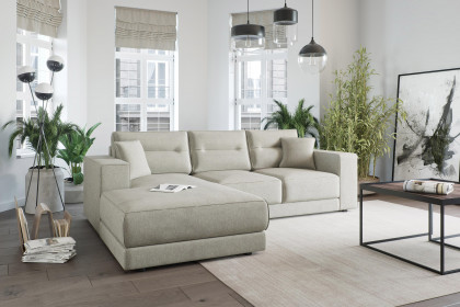 Verona von Primavera Furniture - Eckgarnitur links hellbeige