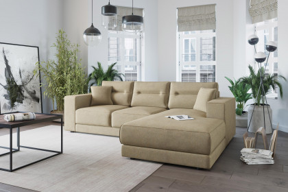 Verona von Primavera Furniture - Ecksofa Variante rechts dunkelbeige