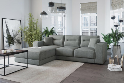Verona von Primavera Furniture - Polstergarnitur links grau